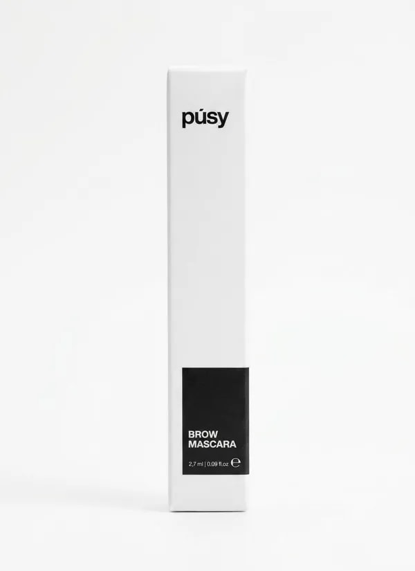 Тушь для бровей Pusy, коричневая, 2.7 мл.